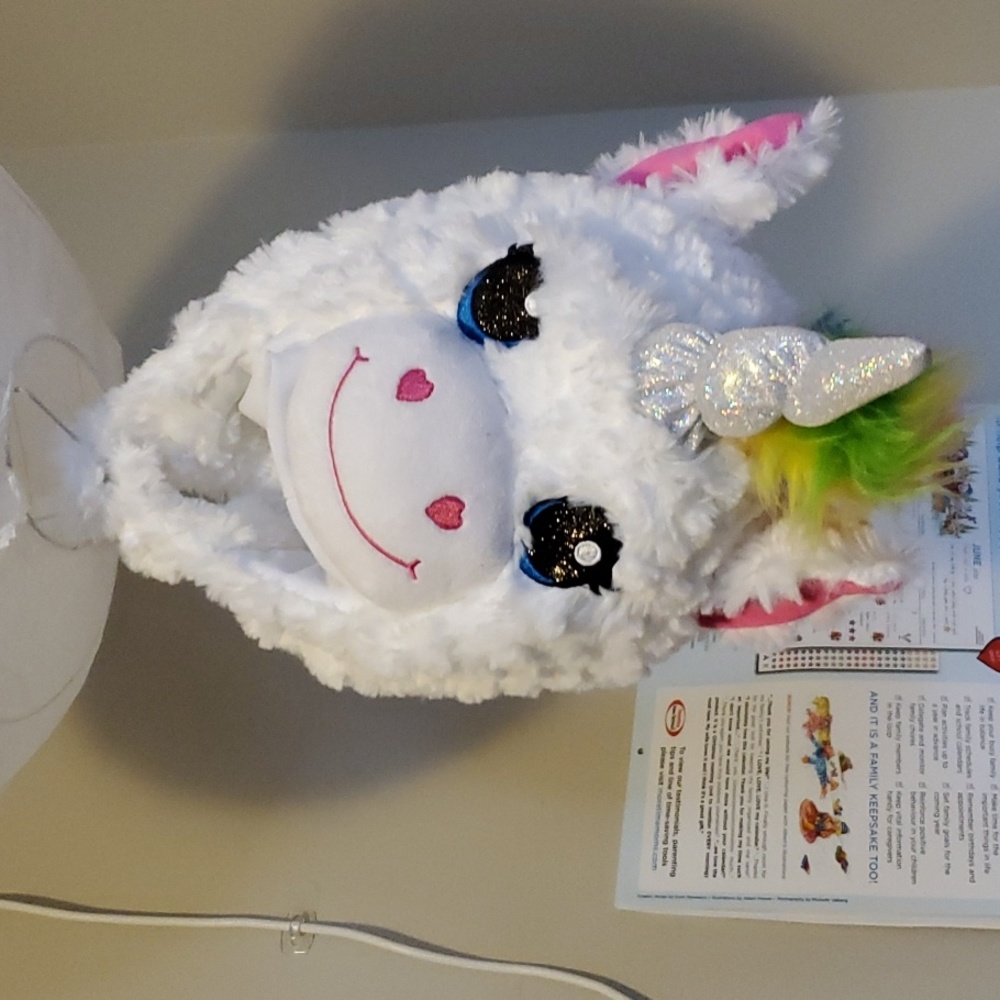 $40 2-4T Unicorn Costume, BAB, White/Rainbow